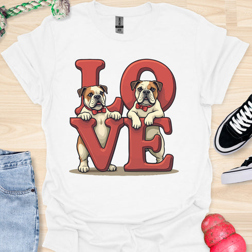 Love is a four legged word - V6 - Standing Duo T-Shirt